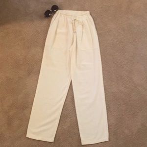 Linen drawstring pants